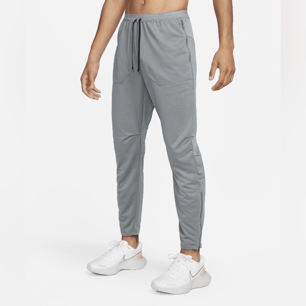 Nike Phenom Mens Medium Dri-FIT Knit Running Pants - Smoke Gray (DQ4740-084)